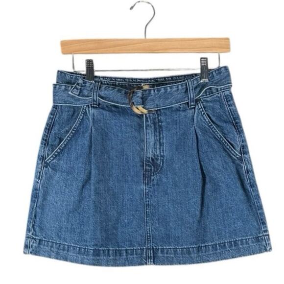 We the Free Women’s Jade Belted Denim mini Skirt Pockets Western Cowgirl | 27 - Picture 1 of 10